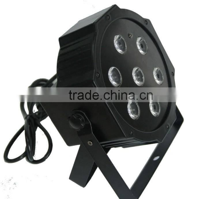 7*10w Quad led slim par light, 7*10W RGBW 4-in-1 High brightness LED flat par can, LED Par Light