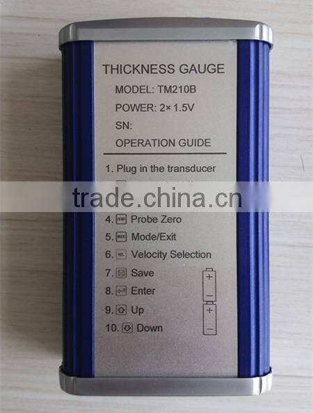 Metal housing USB software to PC Portal Accuracy Ultrasonic thickness gauge manufacture for metal test