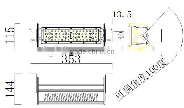 Meanwell hight power high bay IP65 50w 100w 300w 500w led linear light