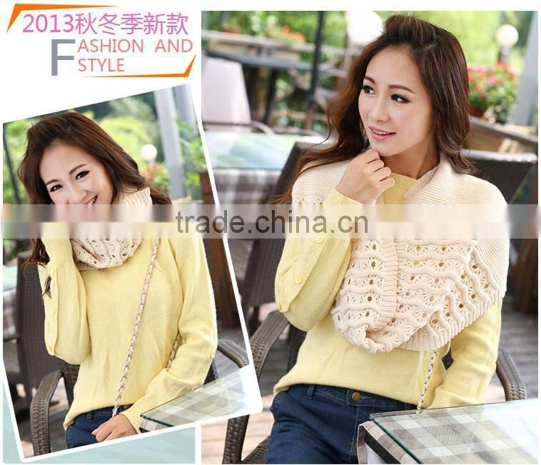 Winter Fashion Wool Chevron Circle Loop Scarf