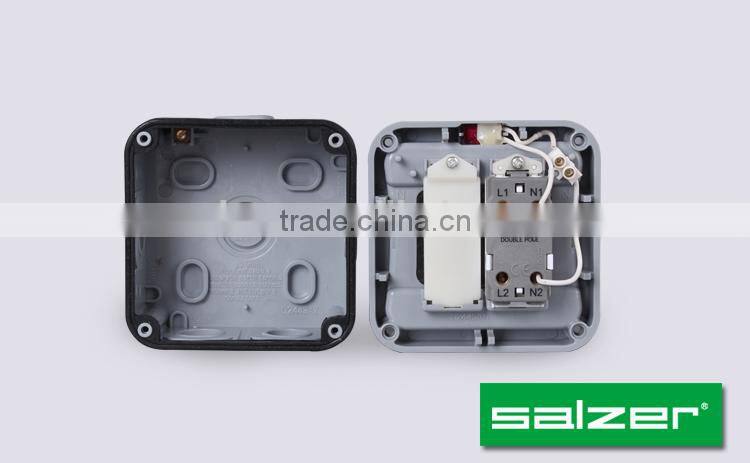 Salzer waterproof switches One Gang One Way IP66