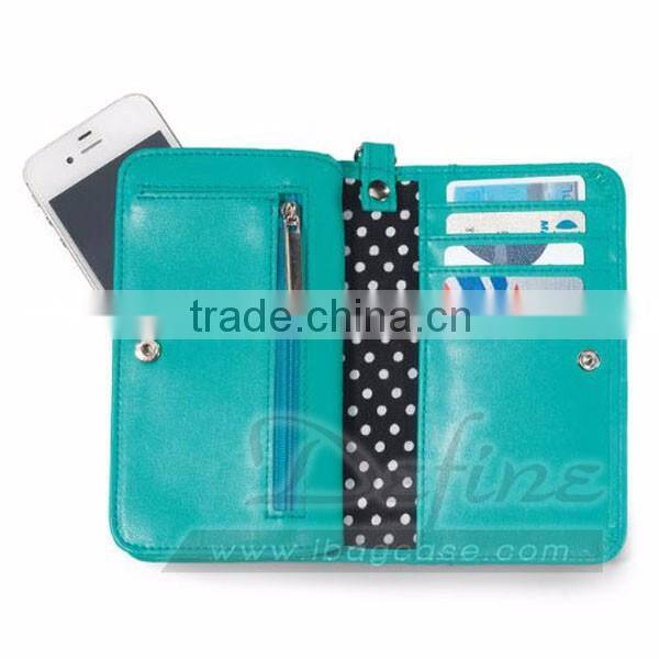 Premium Custom Brand Fashion Black Wristlet Wallet