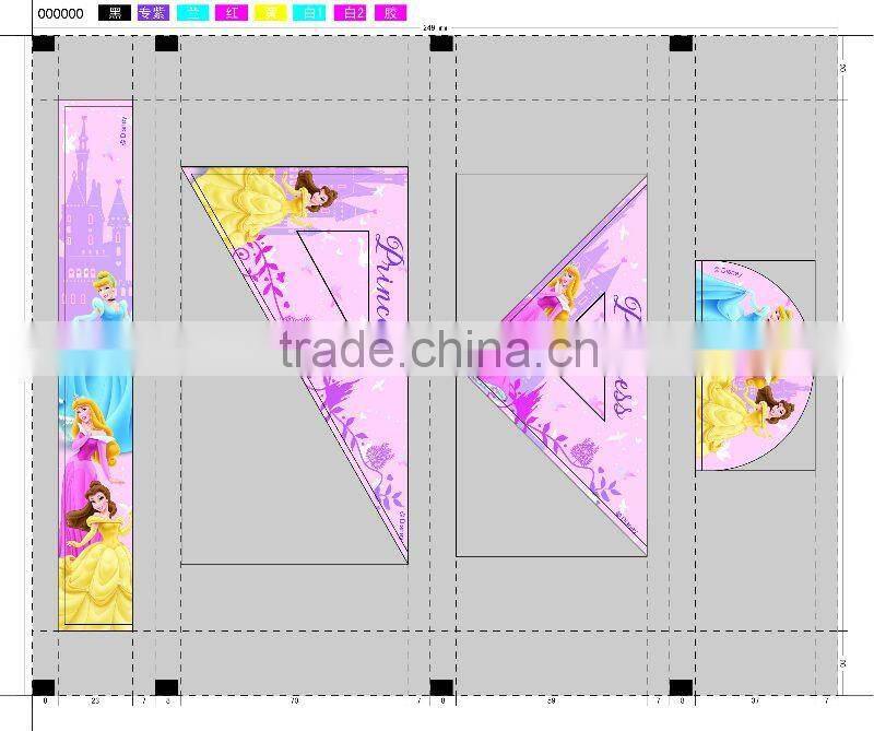 cute cartoon design,beautiful flower heat transfer printing film for plastic