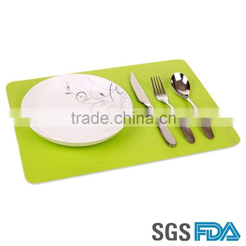 High quanlity big silicone table mat for kids kitchenware mat
