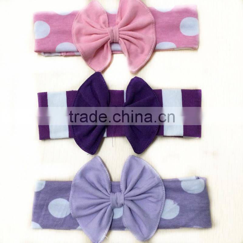 New arrival bow design baby girl headband polka dot infant headband top baby headband