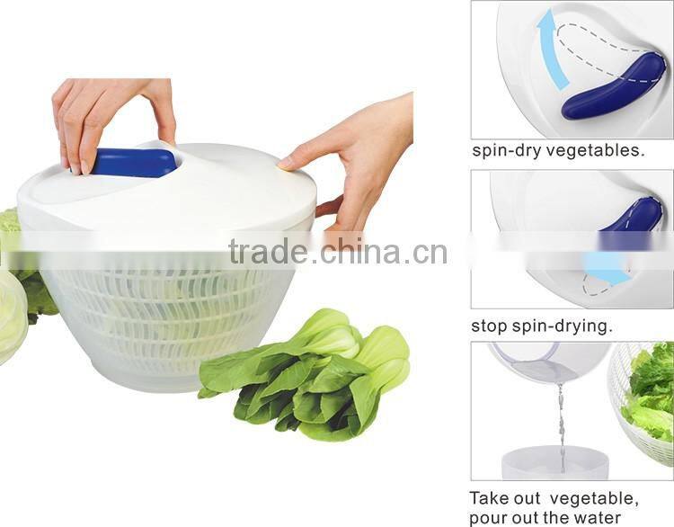PP+EVA 28*16*12.8 Useful food dehydrator/vegetable dewatering basket and vegetable spinner/salad spinner