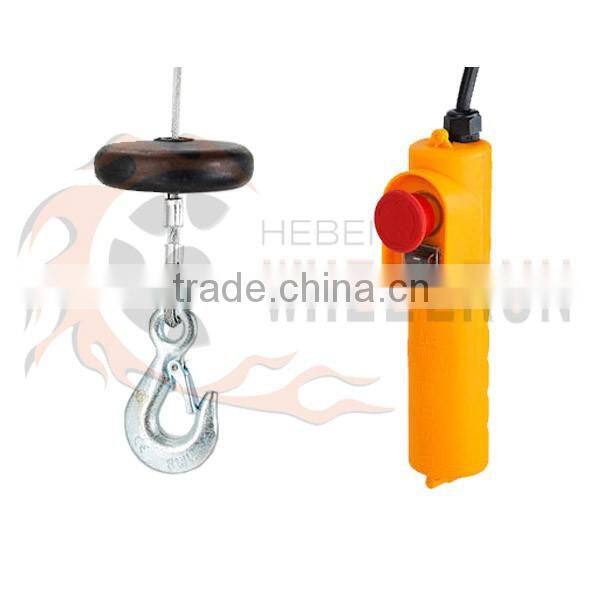 Hot sale PA400 220V 1 phase winch mini electric wire rope hoist
