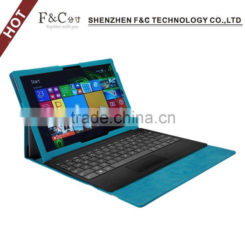 For Microsoft surface pro 4 pu keyboard cover for Surface pro 3 case