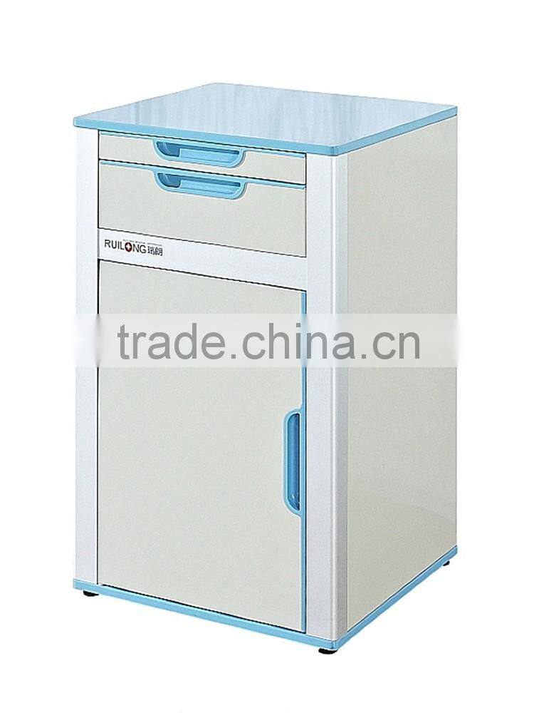 Hospital Use Metal One Drawer Patient Bedside Lockers For Sale