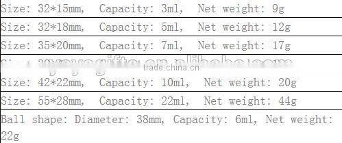 3ml 5 ml 7 ml silicone container for wax/oil