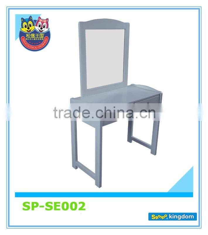 Luxury dresser set makeup vanity mirror antique dressing table mirror with drawer stool#SP-BE003