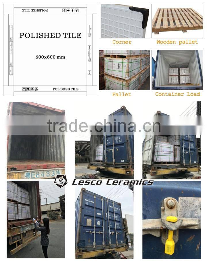 Red crystal double loading low water absorption floor tiles 60x60