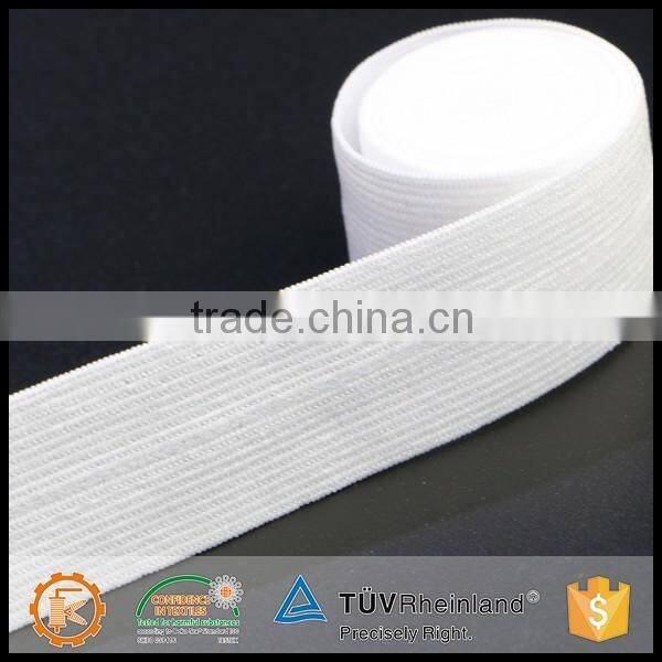 All color promotional durable harmless soft crochet bra wholesale elastic webbing in white