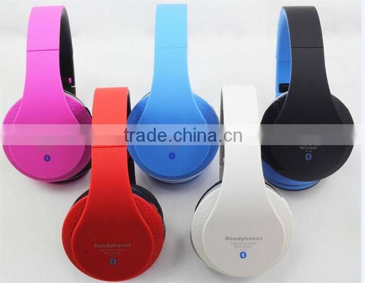 Xmas Gift Handfree Stereo MP3 Bluetooth Cheap Headset Wireless