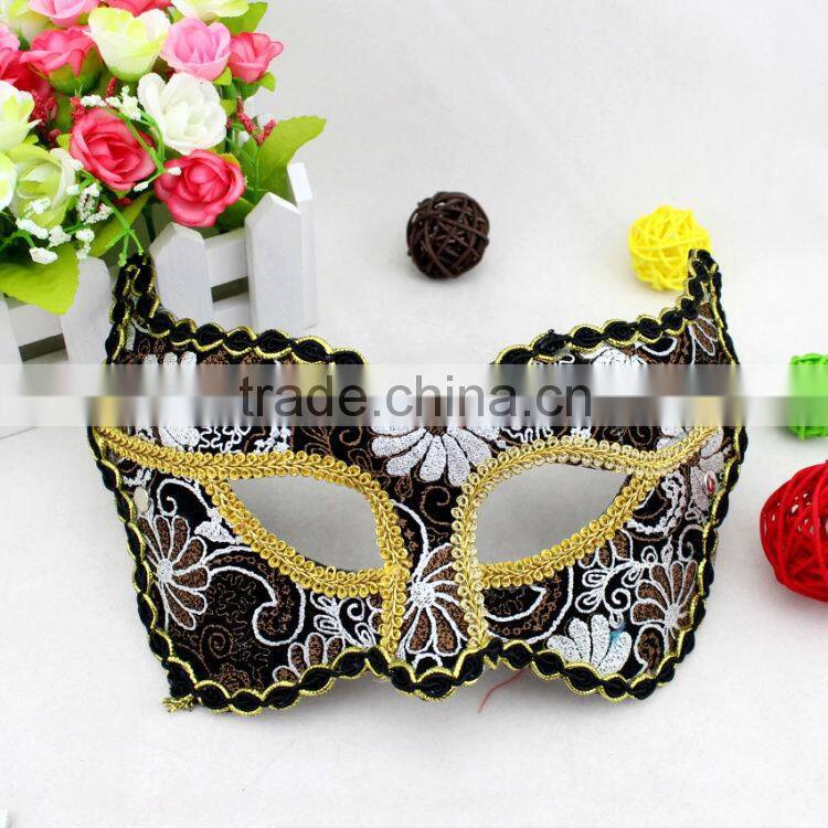 Beautify Handmade China Manufacturer Embroidery Masquerade Fox Mask