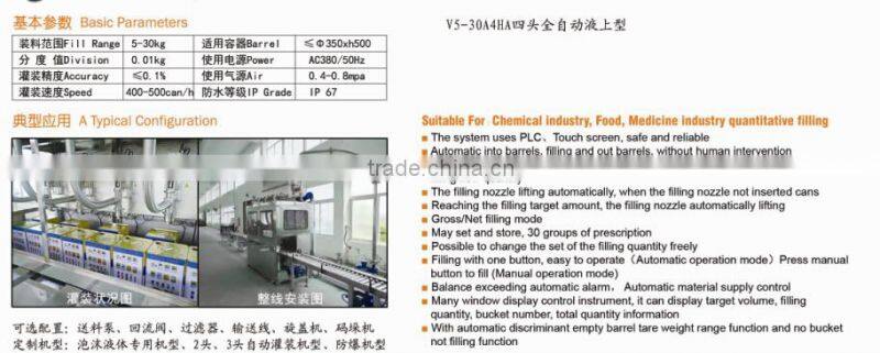 Nitrate acid Automatic Liquid Filling Machine 25L