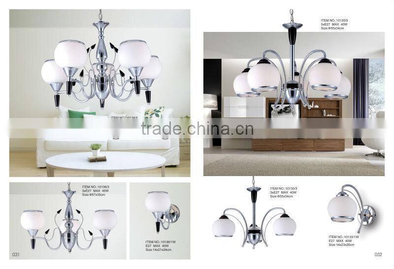 Modern fancy design red glass pendant light for home decoration