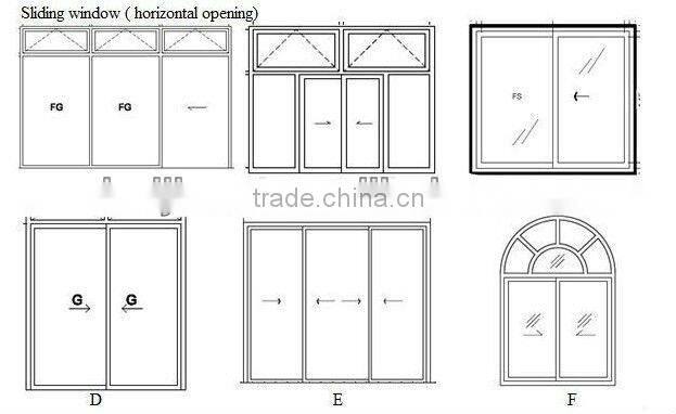 aluminum slide up windows and vertical sliding windows and up an down windows