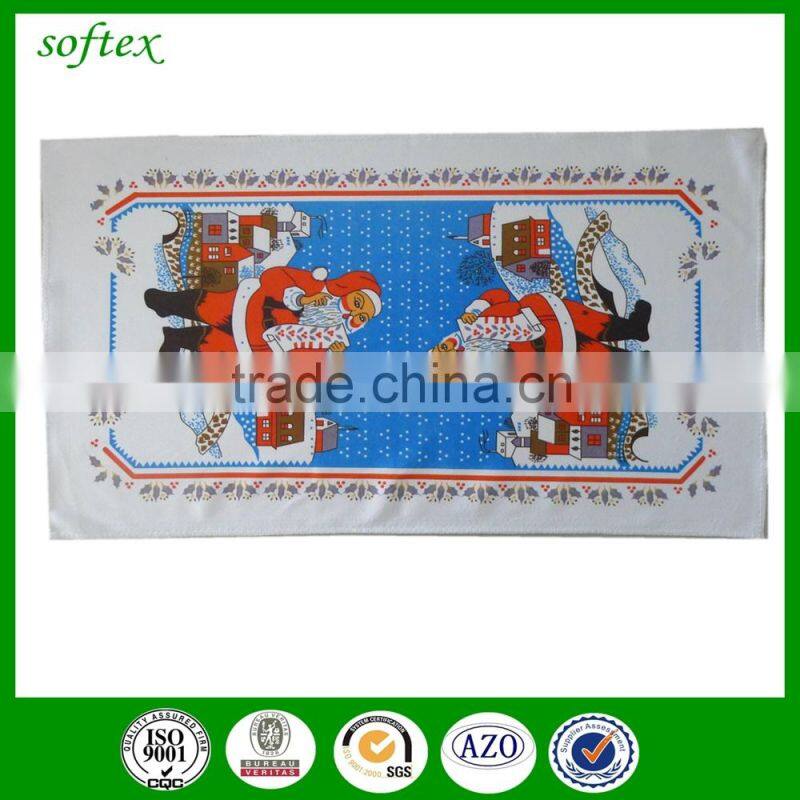 100 polyester transfer printing 40x60 60g christmas kitchen towels in bulk