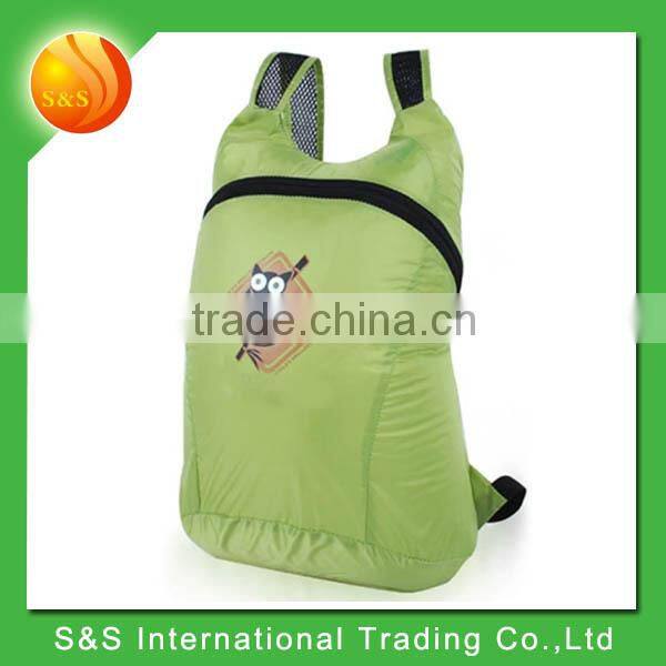 bright color lightweight promotional cheap cute foldable backpack
