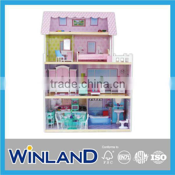 Pretend Play Classic Wooden Dollhouse