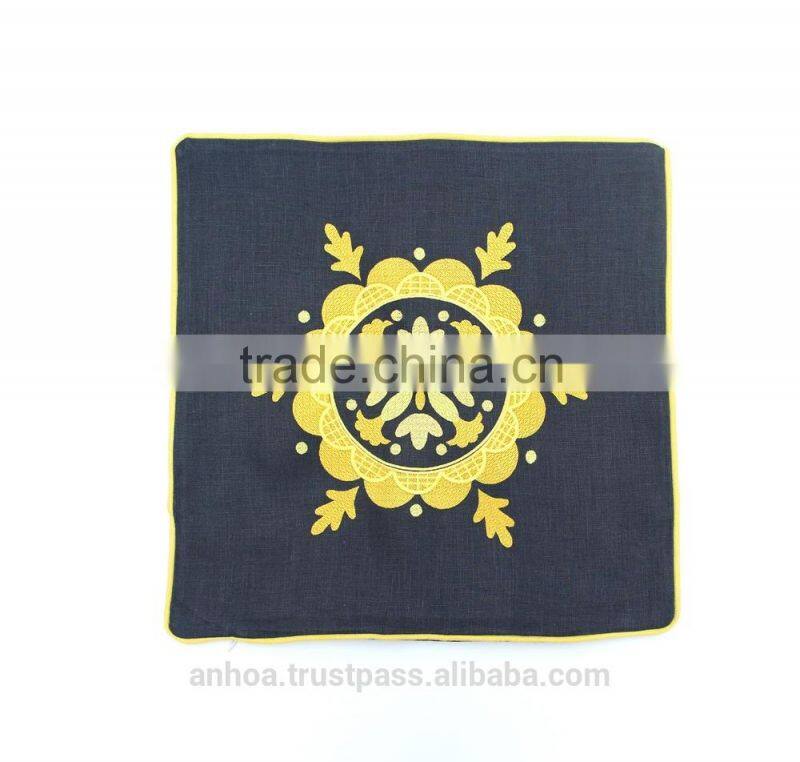 Suzani embroidered pillowcase, cushion cover