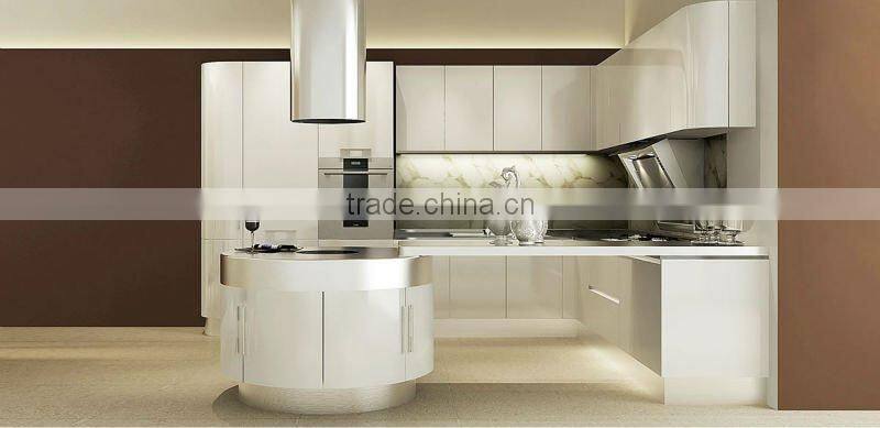 Hot sale UV painting veneer Acrylic banging MDF modular kitchen price is reasonable with top quality