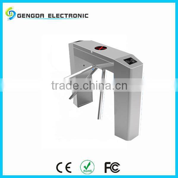 304 stainless steel RS485 communication connection three-pole turnstile optical tripod barrier with direction indicator