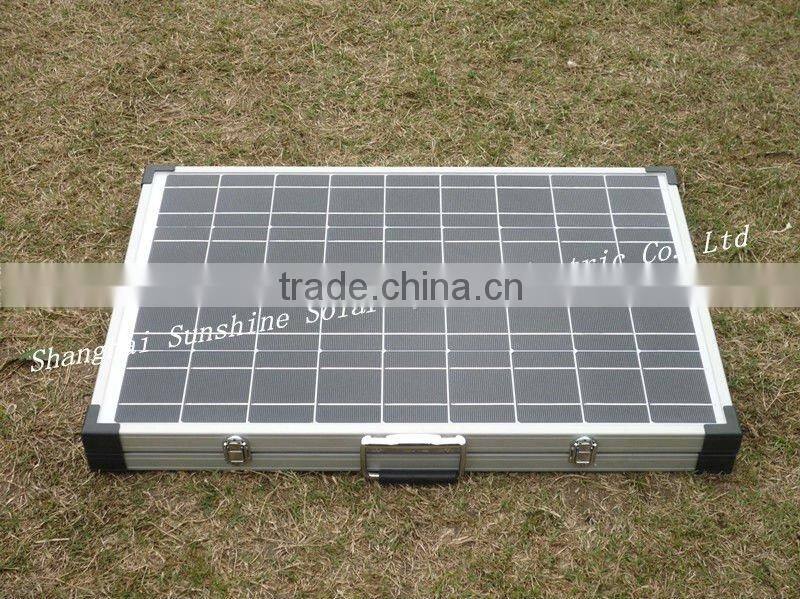 Portable solar panel for camping
