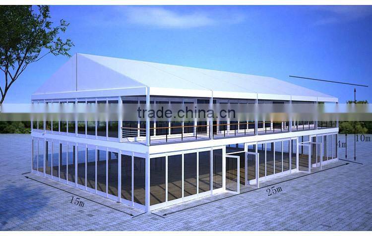 Aluminum frame structure double decker tent