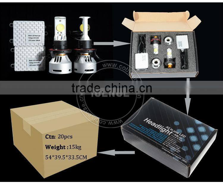 UNIVERSAL FIT LED CAR HEADLIGHT KIT H4 H7 H8 H9 H13 H16 9005 9007