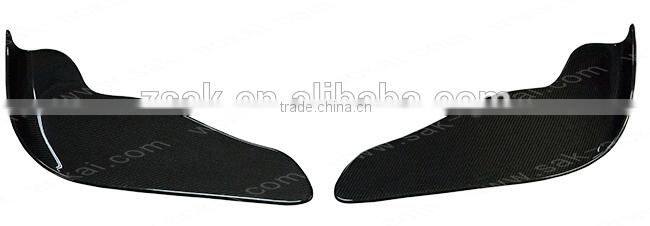 Carbon fiber front bumper splitter wings canards