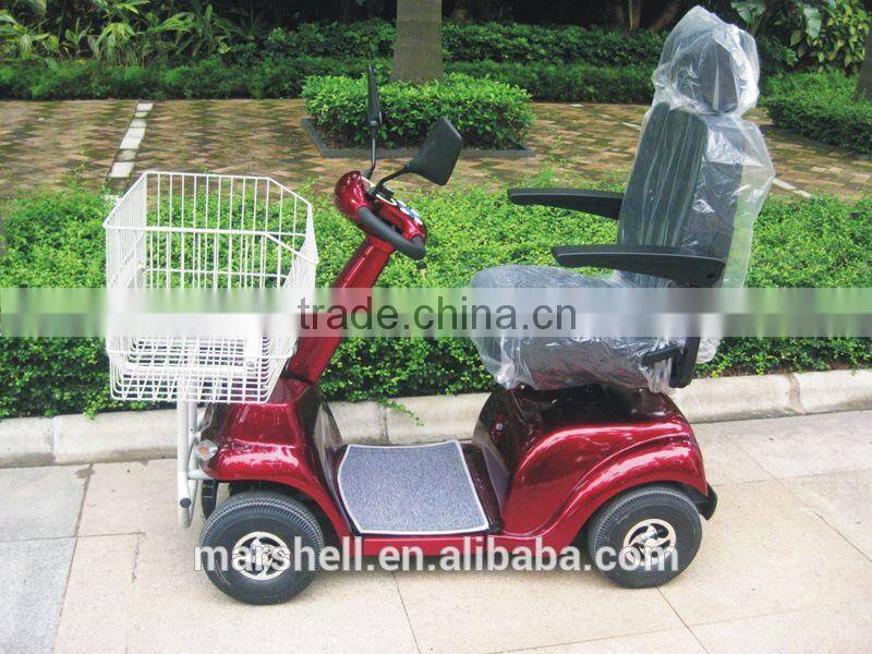 Newest electric mobility scooter with metal shopping cart with CE certificate DL24500-3S from China