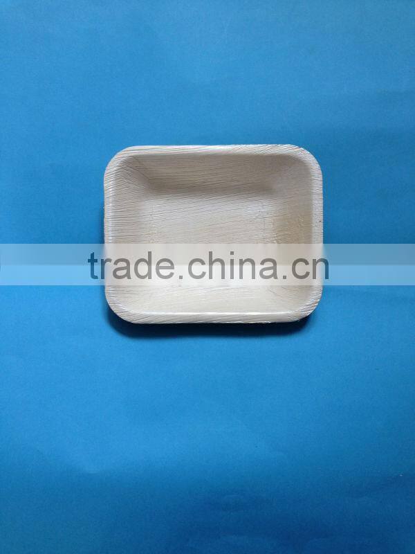 6.25''x5.25'' rectangle palm leaf plate