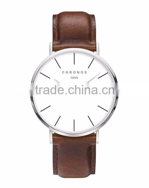 band fashion watch with Your Creative Logo for Women Men Leather or nylon Strap Rose gold quartz watch