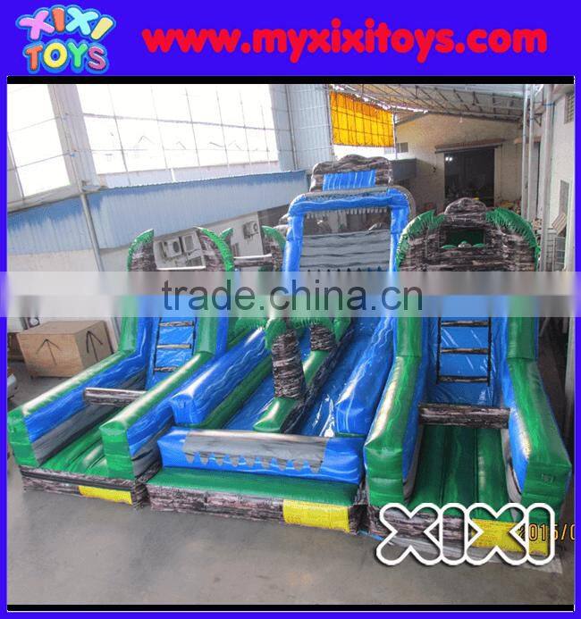 XIXI High Quality PVC 3 in 1 inflatable obstacle course sport games for adults