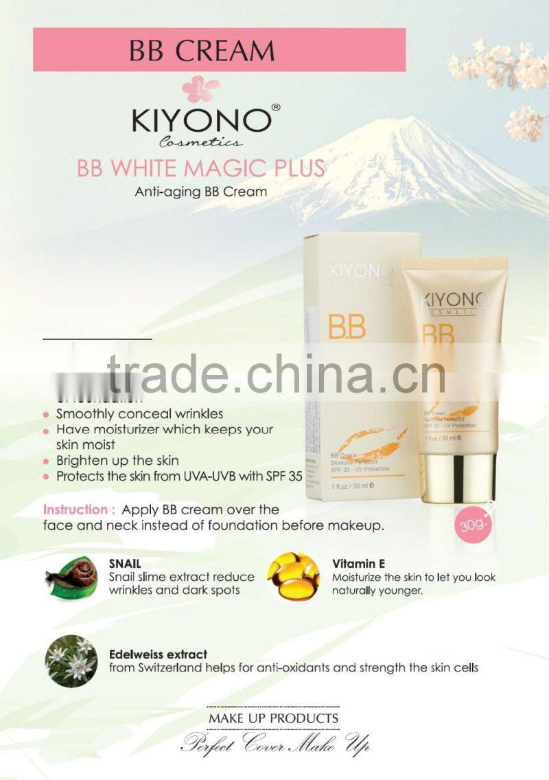"KIYONO" BB CREAM WHITE MAGIC PLUS SPF 35 - 30 ML.