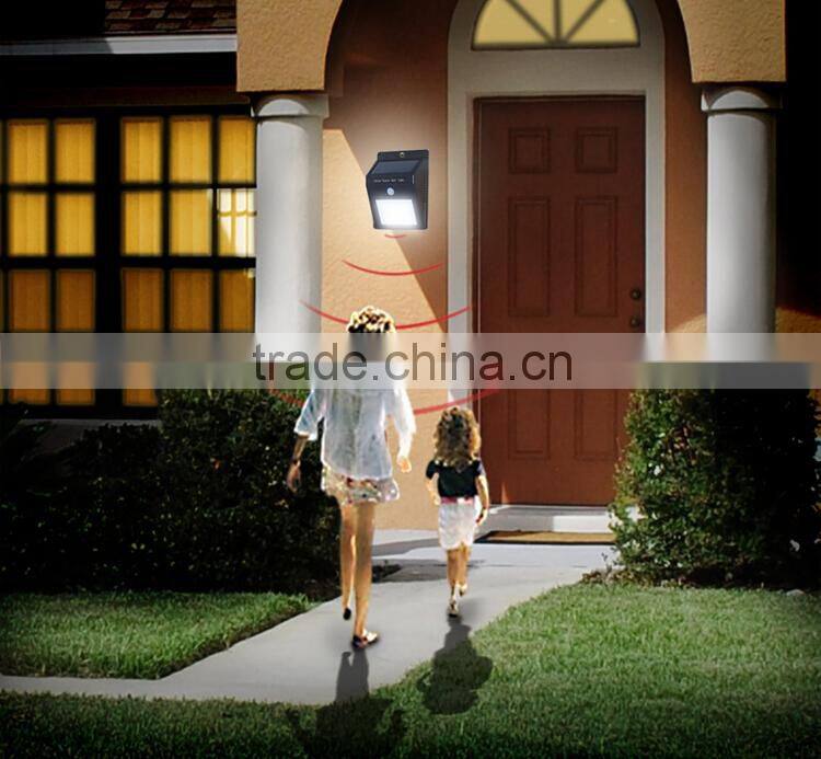 2015 New Outdoor 12 LED Solar Wall Mounted Motion Sensor Light
