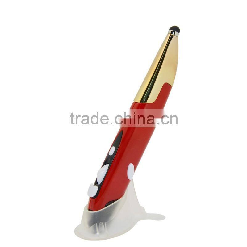 The newest oem wireless optical pen mouse with laser pointer rf 2.4g for corporate gift