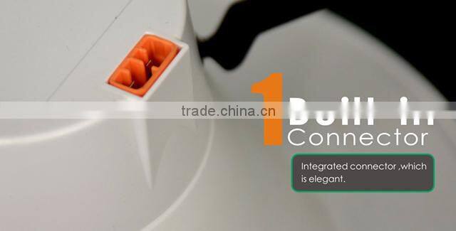 Interchangeable 5-Inch or 6-Inch IC/UL 6" recessed led light with White Trim