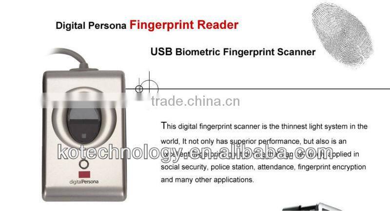 Red LED Digital Persona Fingerprint Scanner /Biometric fingerprint reader URU4000B