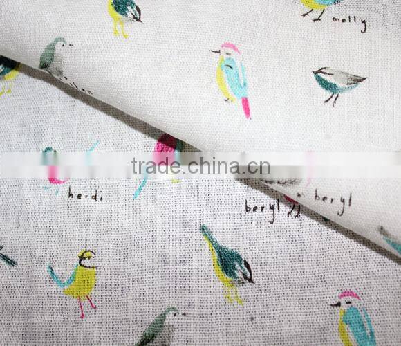 4438 Woven Printed Children's Garment Use Linen Viscose Fabric