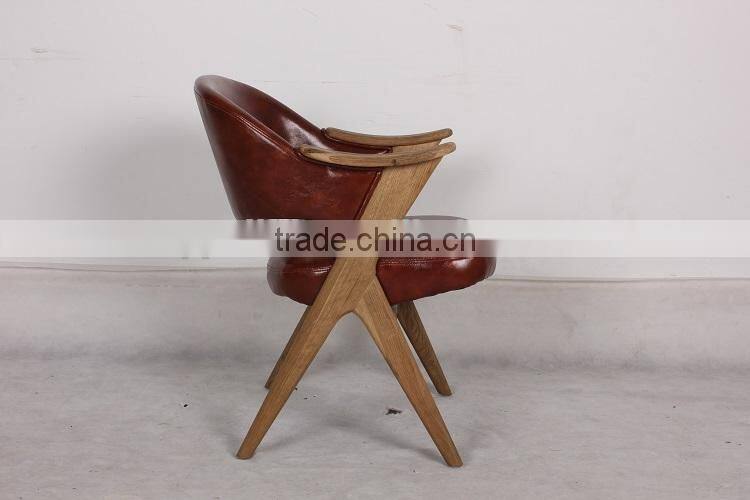 Rural Style Wooden Small Armchair
