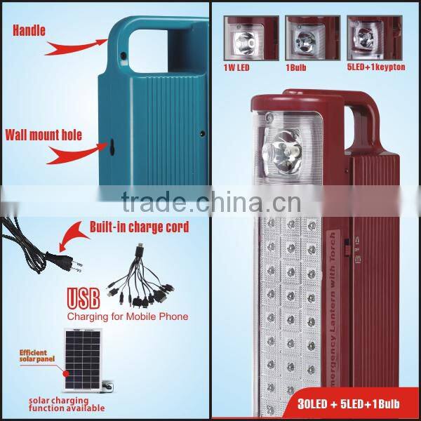 multifunction led portable solar lantern