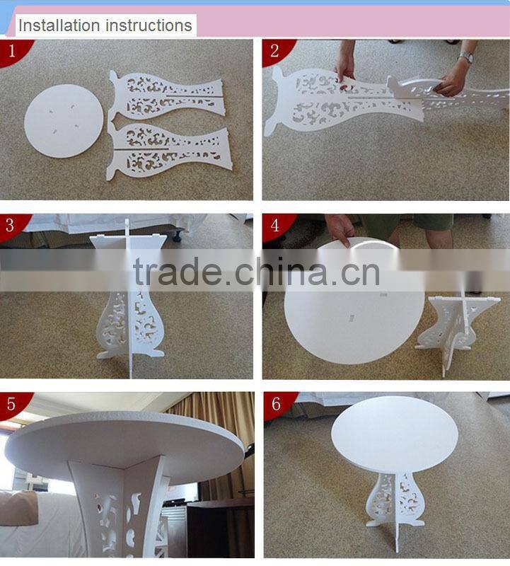 Hot sale modern wood round coffee table fish tank coffee table bases only