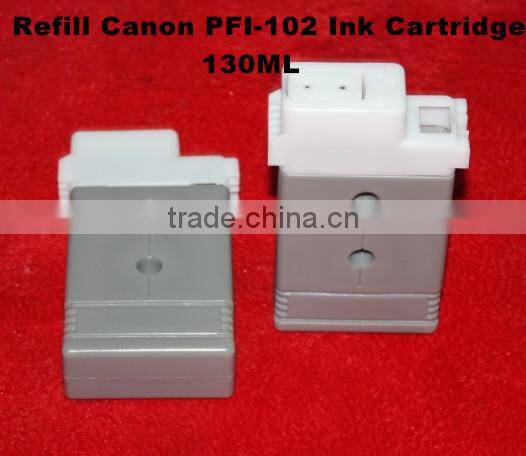PFI-102 Refillable Ink Cartridges for Canon IPF600, 130ML