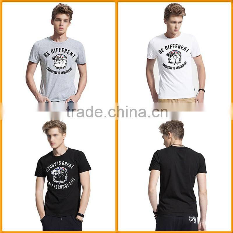 Fashion printed men's t shirts for men custom wholesale t shirt new design compressed tshirt gaungzhou apparel supplier