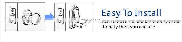 3 unlocking ways intelligent wireless NFC smart lock manufacturer since 2001