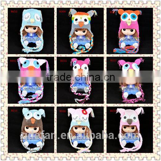 winter crochet pattern handmade baby beanie owl animal knitted hat
