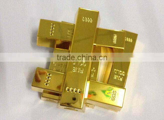 Gold bullion design power bank 2600mah manual for power bank battery charger